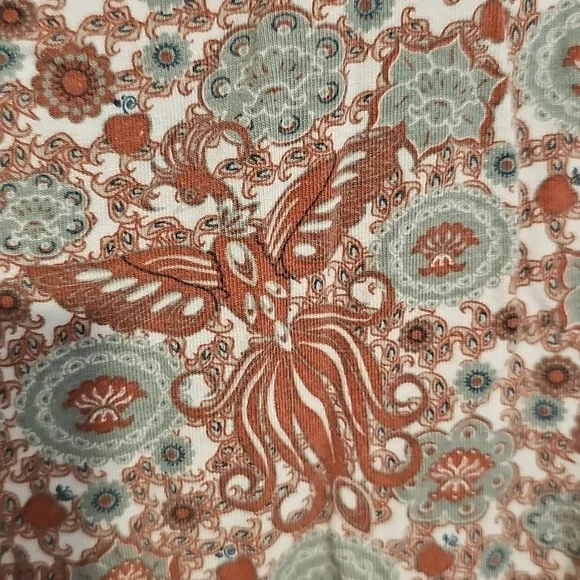 Kate quinn 12-18m ruffle side hips peacock print onesie bamboo * - Picture 6 of 6